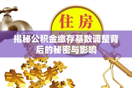 锡林郭勒揭秘公积金缴存基数调整背后的秘密与影响