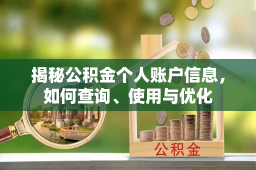 锡林郭勒揭秘公积金个人账户信息，如何查询、使用与优化