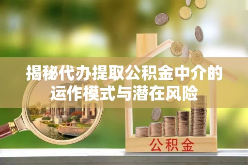 锡林郭勒揭秘代办提取公积金中介的运作模式与潜在风险