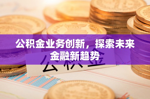 锡林郭勒公积金业务创新，探索未来金融新趋势