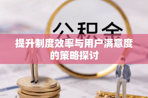 锡林郭勒提升制度效率与用户满意度的策略探讨